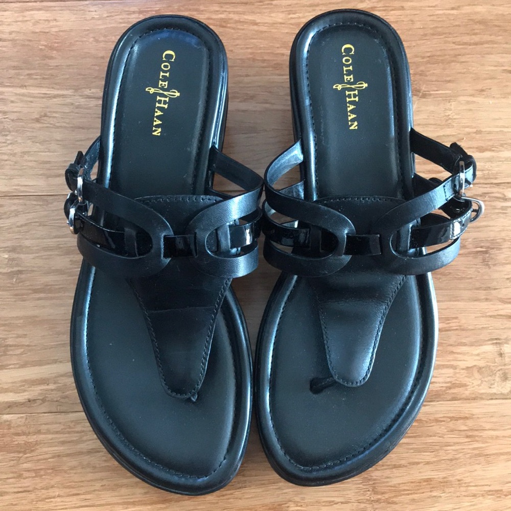 Cole Haan Black Comfy Sandals
